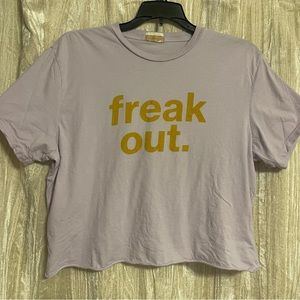 MOTHER cropped tee size xs